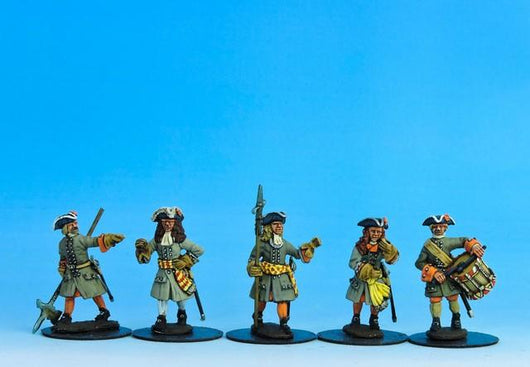 DN03 Danish Command Marching - Warfare Miniatures USA