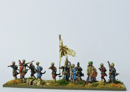OTB03 Janissary Orta Campaign Dress Firing Line - Warfare Miniatures USA