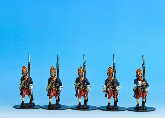 PN02 Prussian Grenadiers Marching - Warfare Miniatures USA
