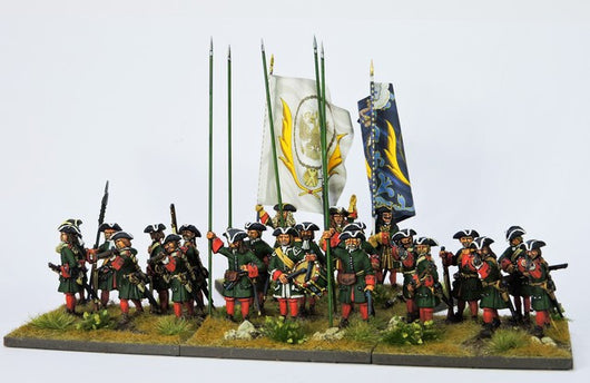 RB1 Russian Battalion Firing and Loading with Pikes - Warfare Miniatures USA