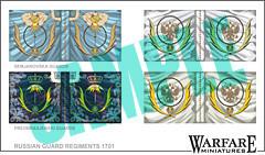FR013 Russian Guard Flags - Warfare Miniatures USA