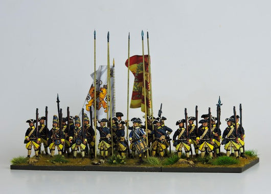 SB01 Swedish Battalion in Tricorn Standing Ready - Warfare Miniatures USA