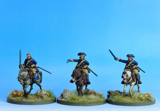 SC02 Swedish Cavalry Troopers Charging B - Warfare Miniatures USA