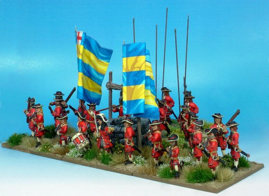 B022 Apostle Equipped FIRING LINE with Pikes - Warfare Miniatures USA