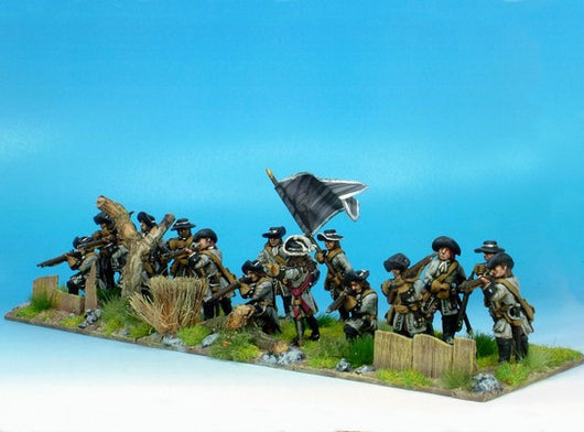 B024 Dismounted Dragoons in Hats - Warfare Miniatures USA