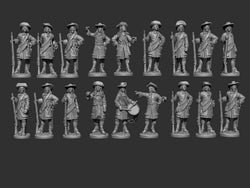 LOABR01 Early Foot Standing With Matchlock (PRE-ORDER)