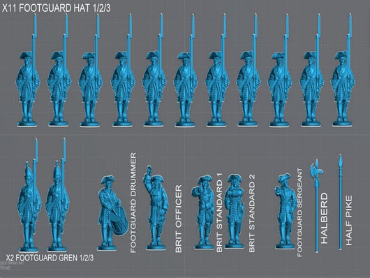 WSSBAT3 British Foot Guards Battalion 1700-1720 (PRE-ORDER)
