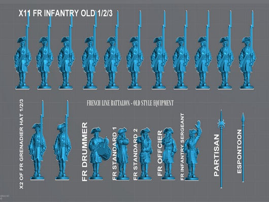 WSSBAT4 French Foot Battalion - Early War Equipment (PRE-ORDER)