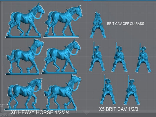 WSSSQN08 British Cuirassier - 2nd+ Squadron (PRE-ORDER)