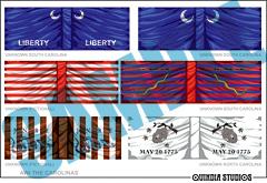 AWI04 American Flags D - Warfare Miniatures USA