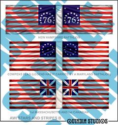 AWI02 American Stars and Stripes B - Warfare Miniatures USA