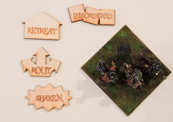 A001 Beneath the Lily Banners Condition Markers - Warfare Miniatures USA