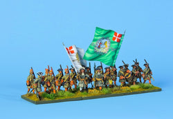 DB1 Danish Battalion Marching - Warfare Miniatures USA