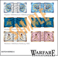 FC100 Dutch Cavalry Standards - Warfare Miniatures USA