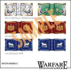FC102 Dutch Cavalry Standards - Warfare Miniatures USA