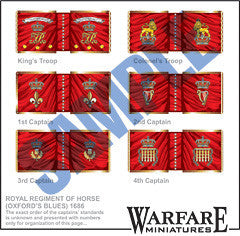 MRF006 Oxford's Blews - Horse Regiment - Warfare Miniatures USA