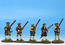 H002 Militia or Volunteers in Mixed Dress - Warfare Miniatures USA