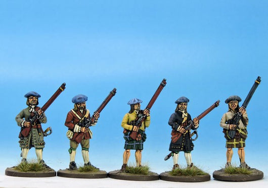 H002 Militia or Volunteers in Mixed Dress - Warfare Miniatures USA