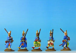 OT01 Janissaries - Advancing Full Dress - Warfare Miniatures USA