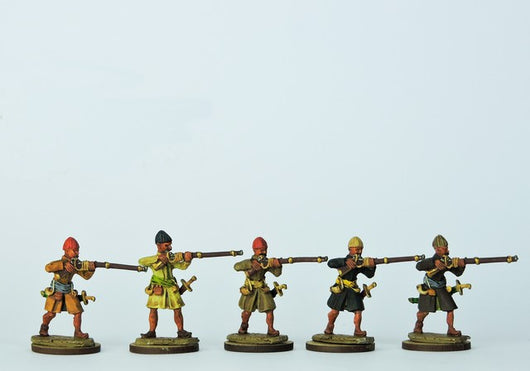 OT09 Sekban Musketeers Firing - Warfare Miniatures USA