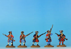 PN05 Prussian Musketeers Loading and Priming - Warfare Miniatures USA