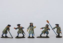 SA02 Swedish Artillery Crew Running Back Gun - Warfare Miniatures USA