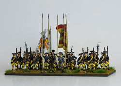 SB01 Swedish Battalion in Tricorn Standing Ready - Warfare Miniatures USA