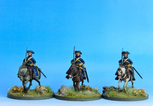 SC03 Swedish Cavalry Troopers at the Ready A - Warfare Miniatures USA