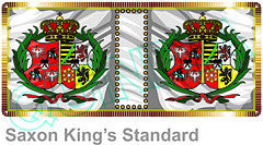FSC007 Royal Standard of the King of Poland-Saxony - Warfare Miniatures USA