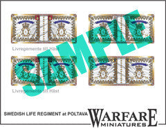 SCF003 Swedish Cavalry flags for Poltava - Warfare Miniatures USA