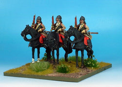 WLOA37a Cuirassiers in German Helmets on Standing Horses - Warfare Miniatures USA