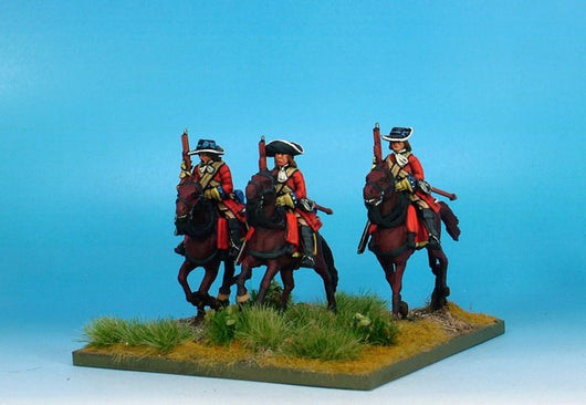 WLOA41b Cuirassiers in Hats, Cuirass Under Coats on Galloping Horses - Warfare Miniatures USA