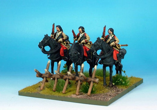 WLOA45a Cuirassiers, Bareheaded on Standing Horses - Warfare Miniatures USA