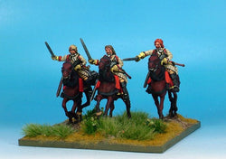 WLOA45b Cuirassiers, Bareheaded on Galloping Horses - Warfare Miniatures USA