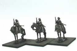 WLOA47a Cuirassiers, Bearheaded with Cuirass Under Coats on Standing Horses - Warfare Miniatures USA