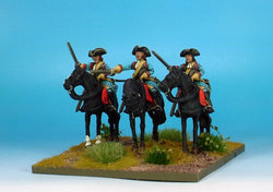 WLOA51a Cuirassiers in Tricorns on Standing Horses - Warfare Miniatures USA