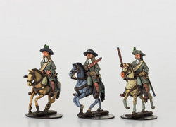 WLOA58 Mounted Dragoons in Hats - Warfare Miniatures USA