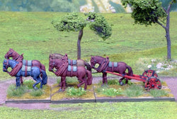 WLOA911 Five Horses with Limber - Warfare Miniatures USA
