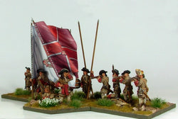 B003 Firing Line with Pikes and Grenadiers in Fur Caps - Warfare Miniatures USA