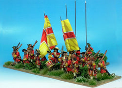 B009 Marching with Pikes - Warfare Miniatures USA