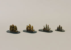 ARD025 Older Merchantmen (Long Beakheads), Two 26 Gun, One 6 Gun, and One 4 Gun